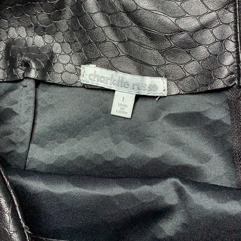 Charlotte Russe Faux Leather Skirt - Picture 5 of 9